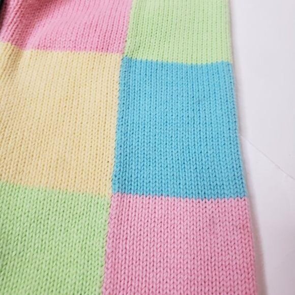 Lilly Pulitzer Girls Colorful Patchwork Cardigan Sweater Size 10 - Picture 11 of 12